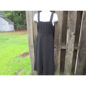 Madewell Jumpsuit Black Cutout Back Wide leg Size 4, Style#G2195 Whimsigoth
